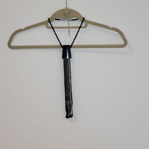 Black Beaded Necklace